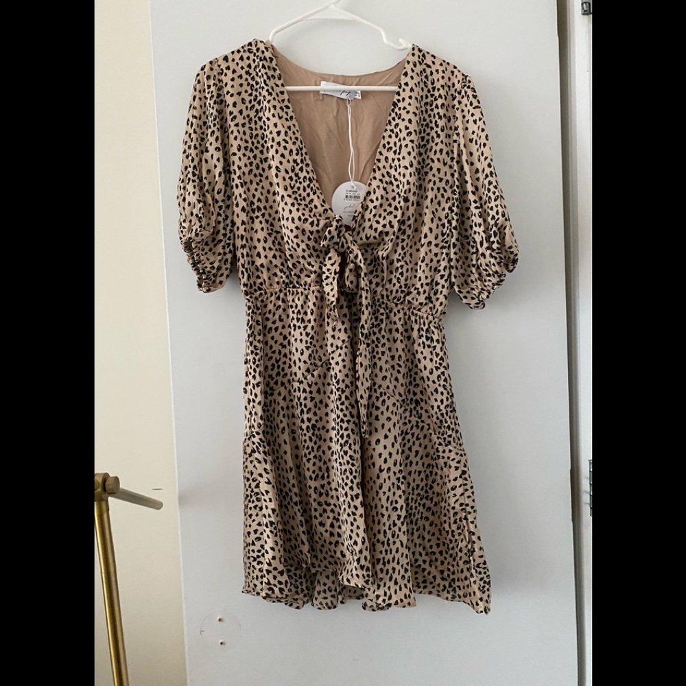 Petal & Pup Animal Print Mini Dress